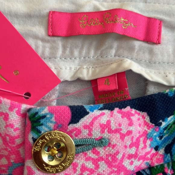 Lilly Pulitzer Buttercup knit shorts “Oyster Bay Navy..." - sz 4 - NWT - Picture 3 of 11